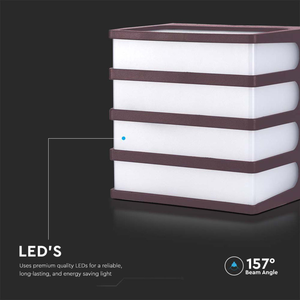 V-TAC Lampada LED da Muro a Lanterna 8W Moderna Colore Corten 4000K IP65 V-TAC Lampada LED da Muro a Lanterna 8W Moderna Colore Corten 4000K IP65